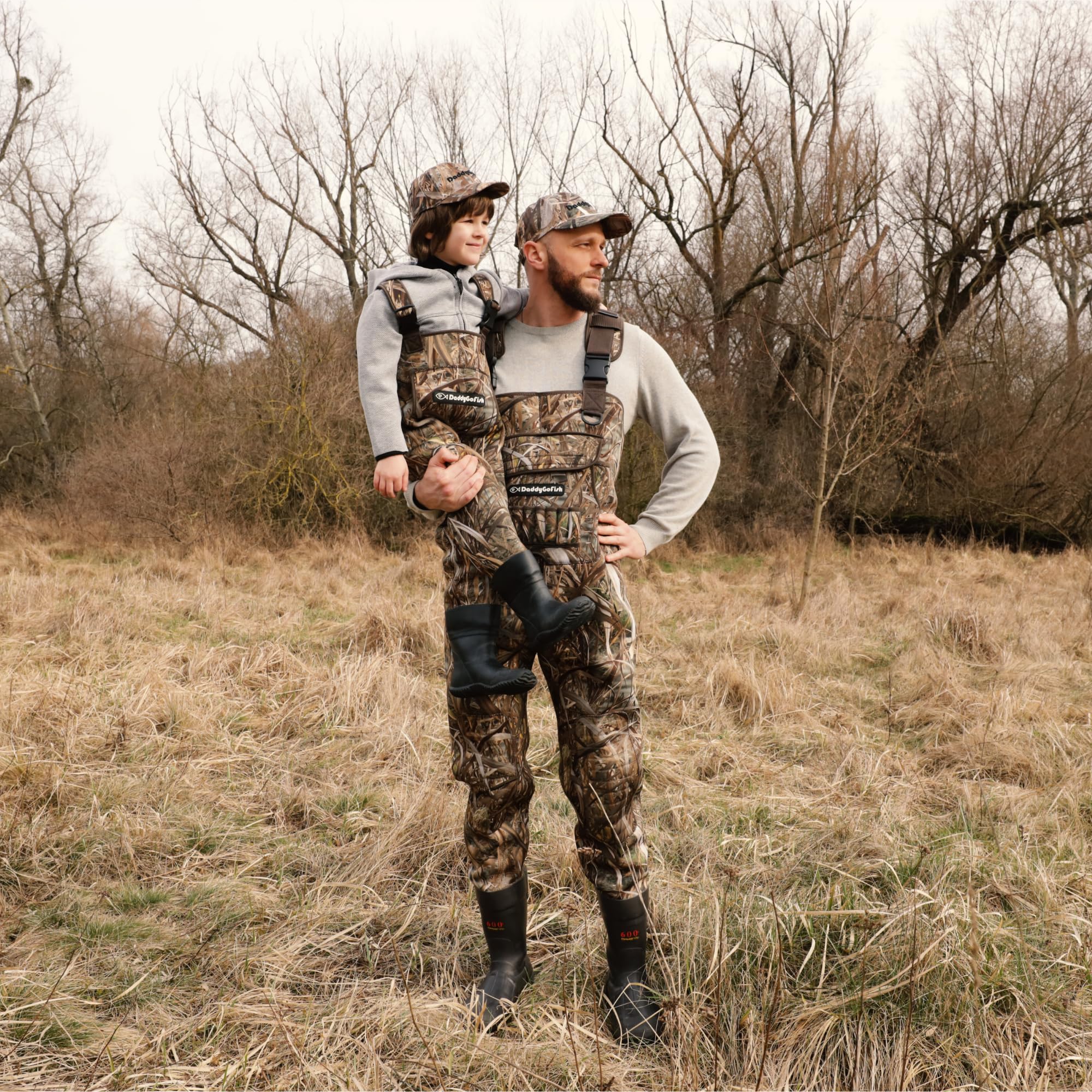 DaddyGoFish easy on/off design simplifies quick dressing for kids and adults.