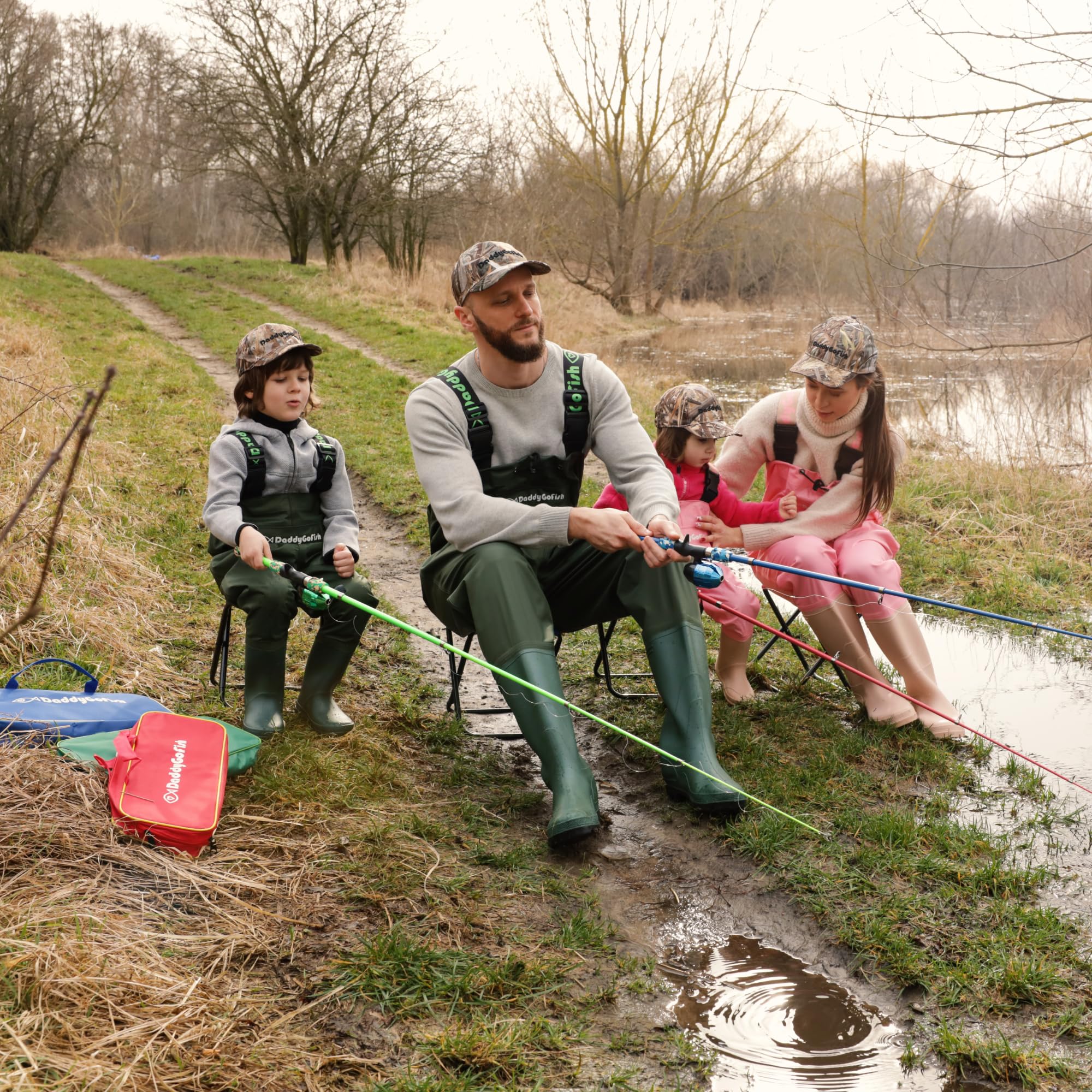 DaddyGoFish enhanced outsole traction helps on slippery riverbanks and trails
