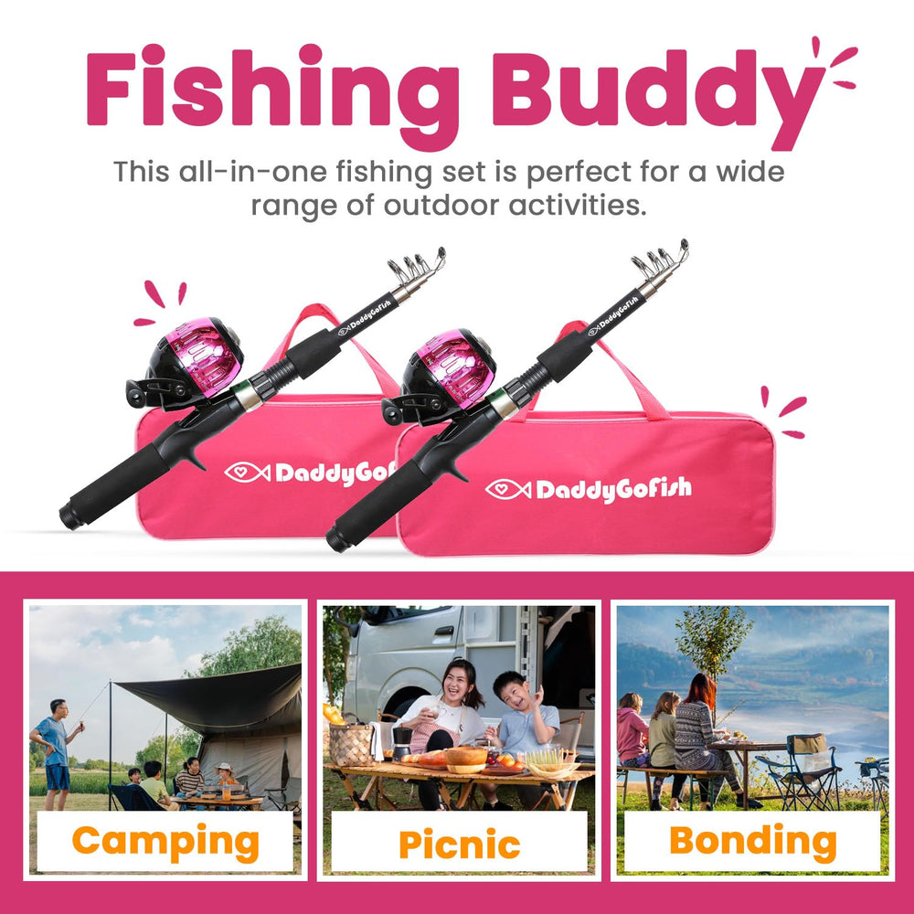 DaddyGoFish-loaded-tackle-box includes lures and hooks for versatile on-water setups.