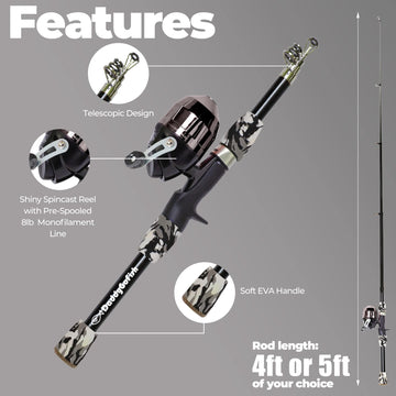 DaddyGoFish rod-holder-keeps-pole-off-ground to help prevent damage on uneven shores.