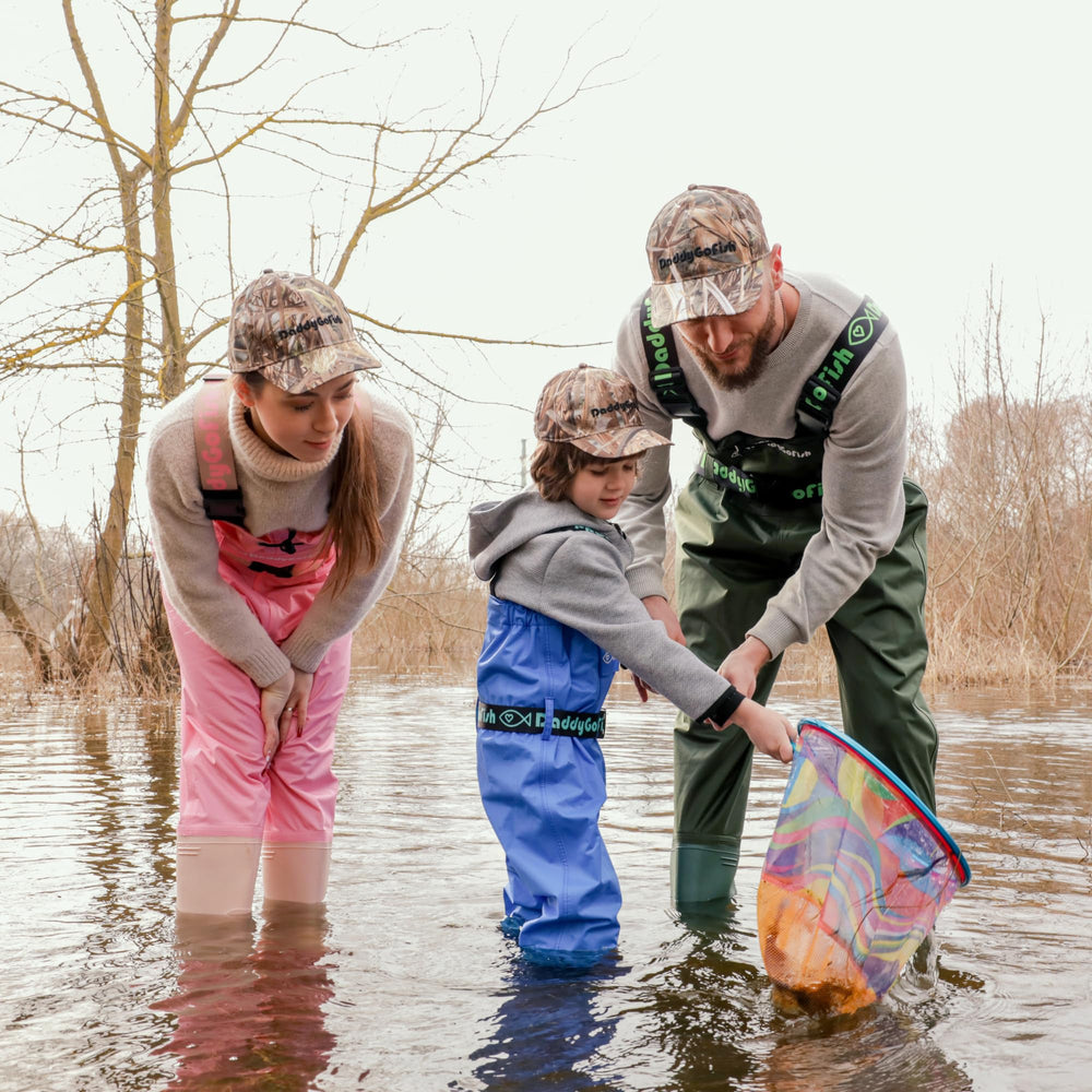 DaddyGoFish wader hanger for easy storage and drying