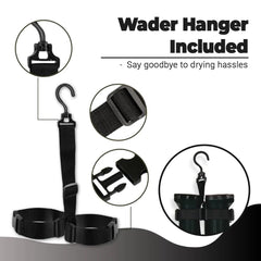 DaddyGoFish waterproof multiuse waders keep you dry during fishing and snow days