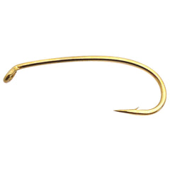 Daiichi 1760 curved hook close-up for durable fly tying, ideal for steelhead and large trout