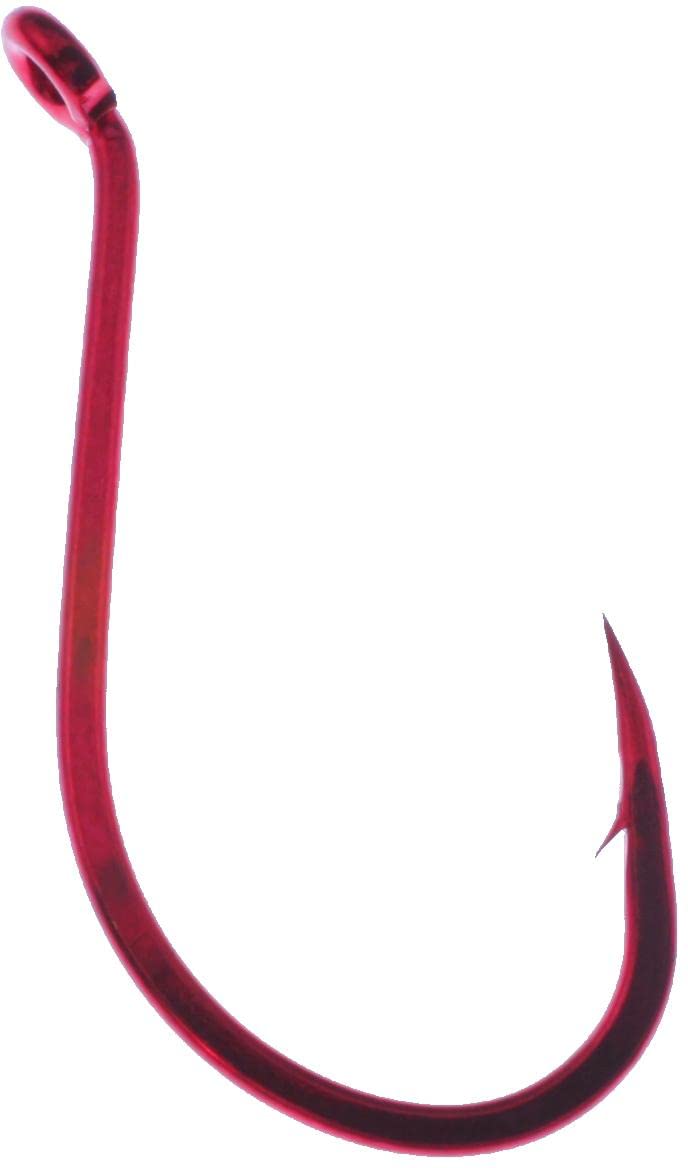 Daiichi D16Z-1 Octupus Hook with Bleeding Bait red finish (Circle Hook)