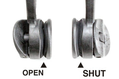 Arm closed for compact storage