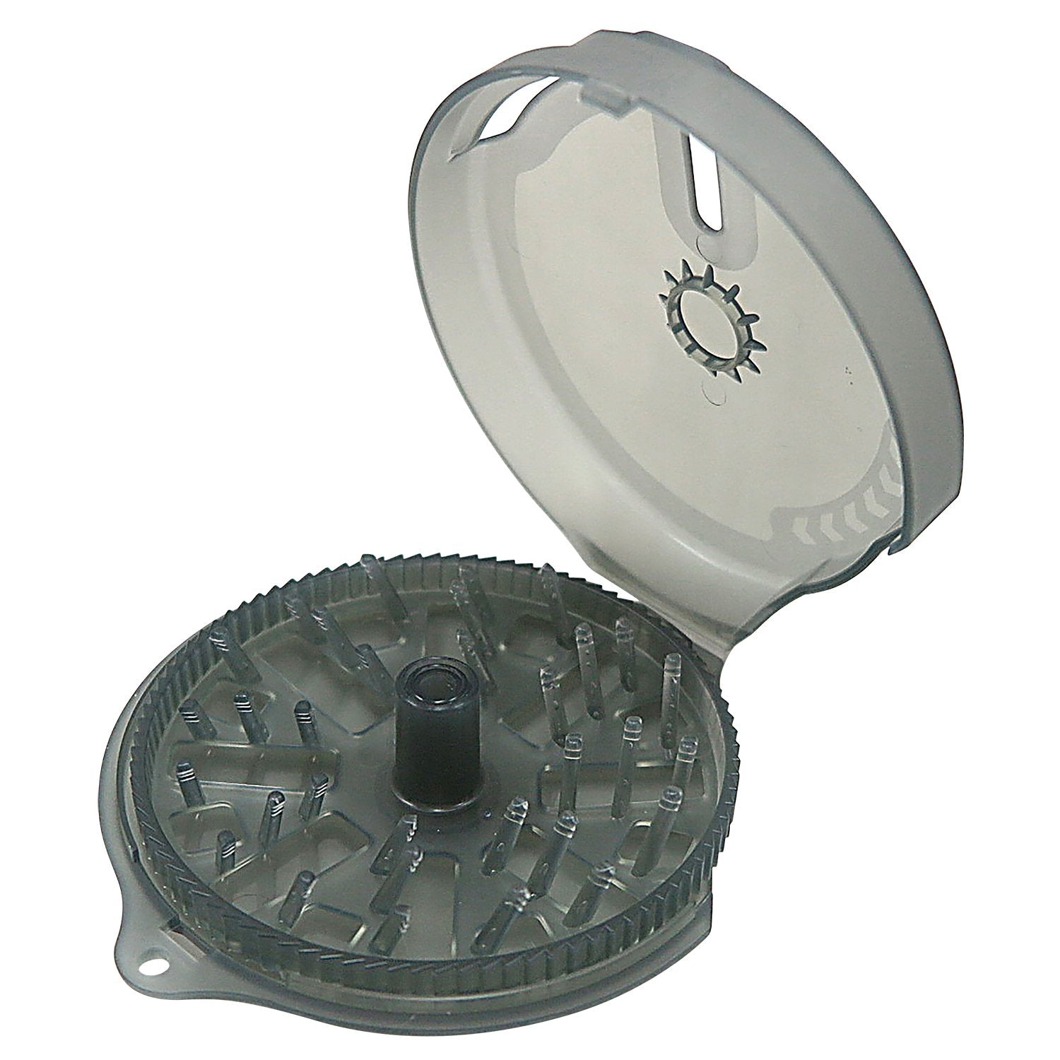 Daiichi Seiko garbage carabiner closeup highlights durable clip for secure gear attachment.