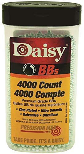 Daisy 40 BBS in a 4000-count pack for .177 cal steel BBs, ideal for target practice.