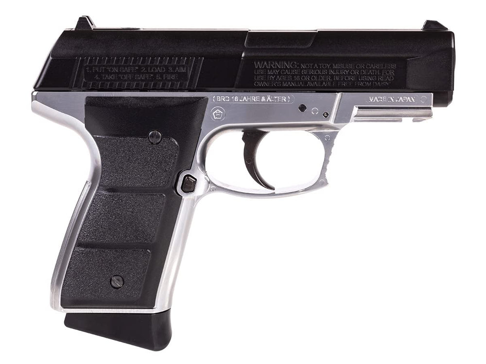 Close-up of magazine showing 15-shot capacity for Daisy Powerline 5501