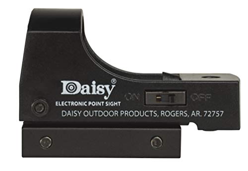Daisy Electronic Point Sight mounted on a rifle with a standard 3/8 inch dovetail