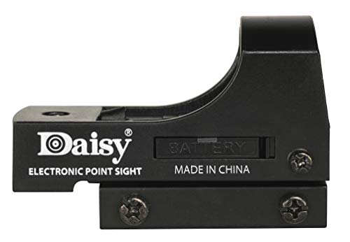 Illuminated red dot aiming point on Daisy Electronic Point Sight