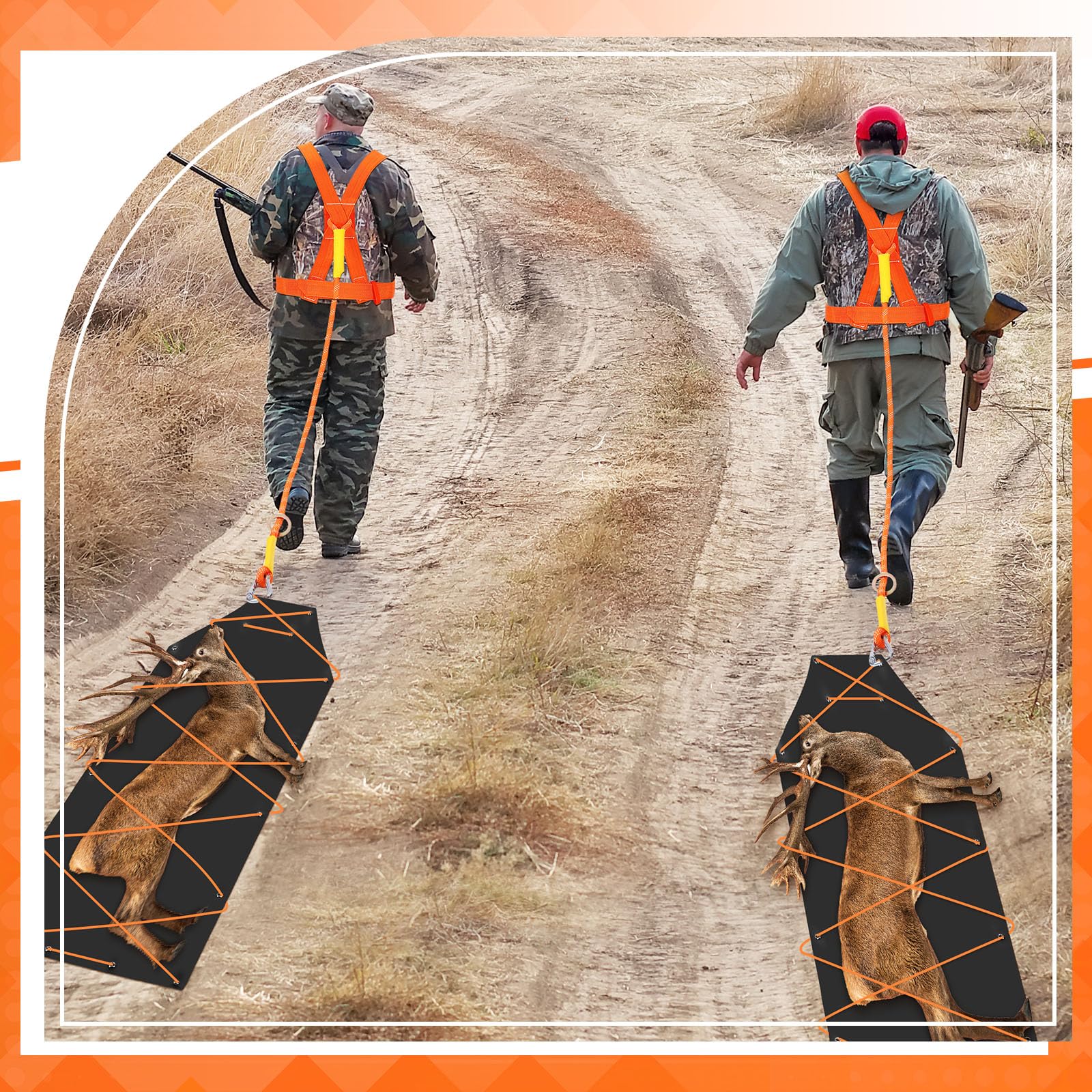 DaisyInner outdoor sled transport helps conserve energy during hauling sessions.