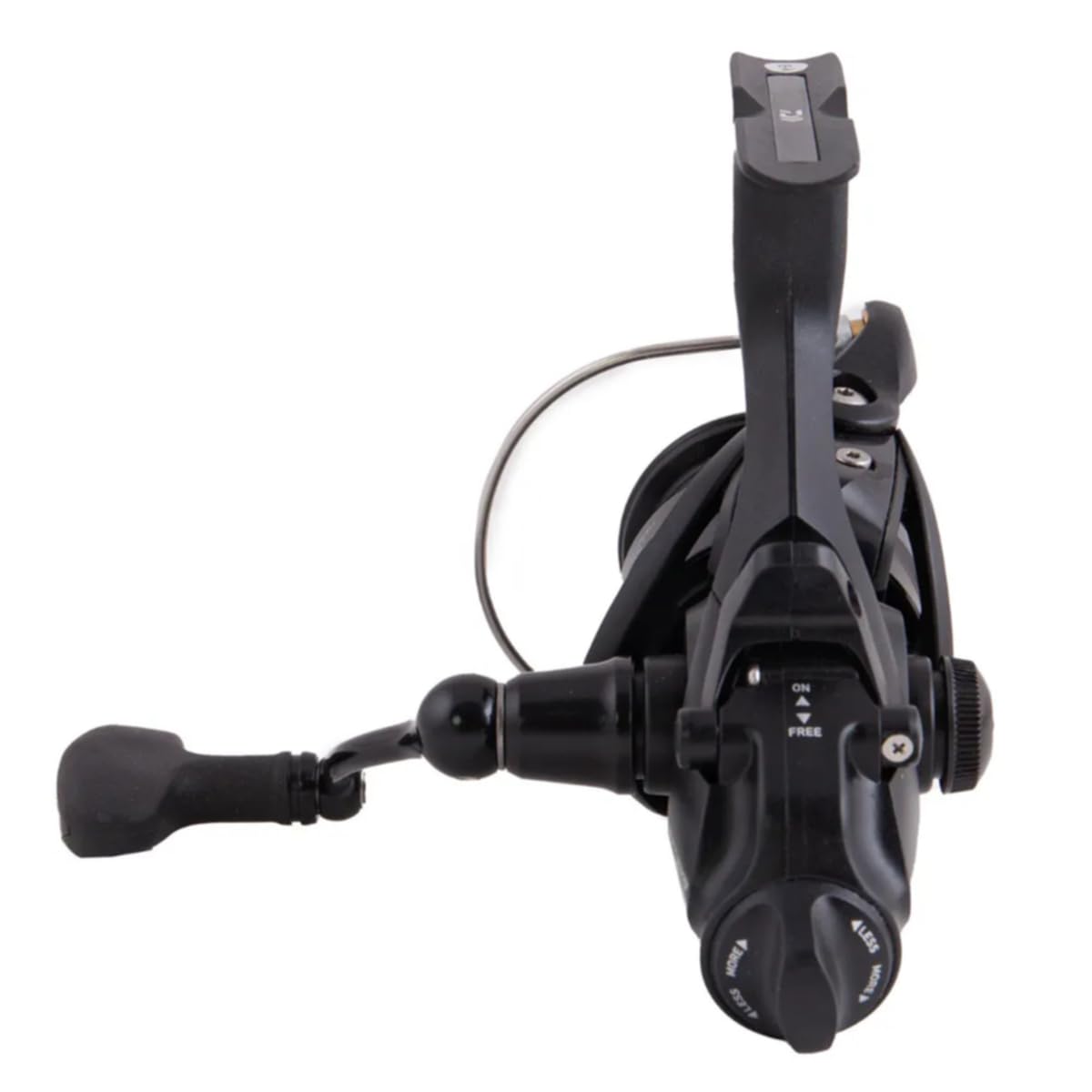 Close-up of Digigear and braking system on DAIWA 19 Black Widow BR LT 2500