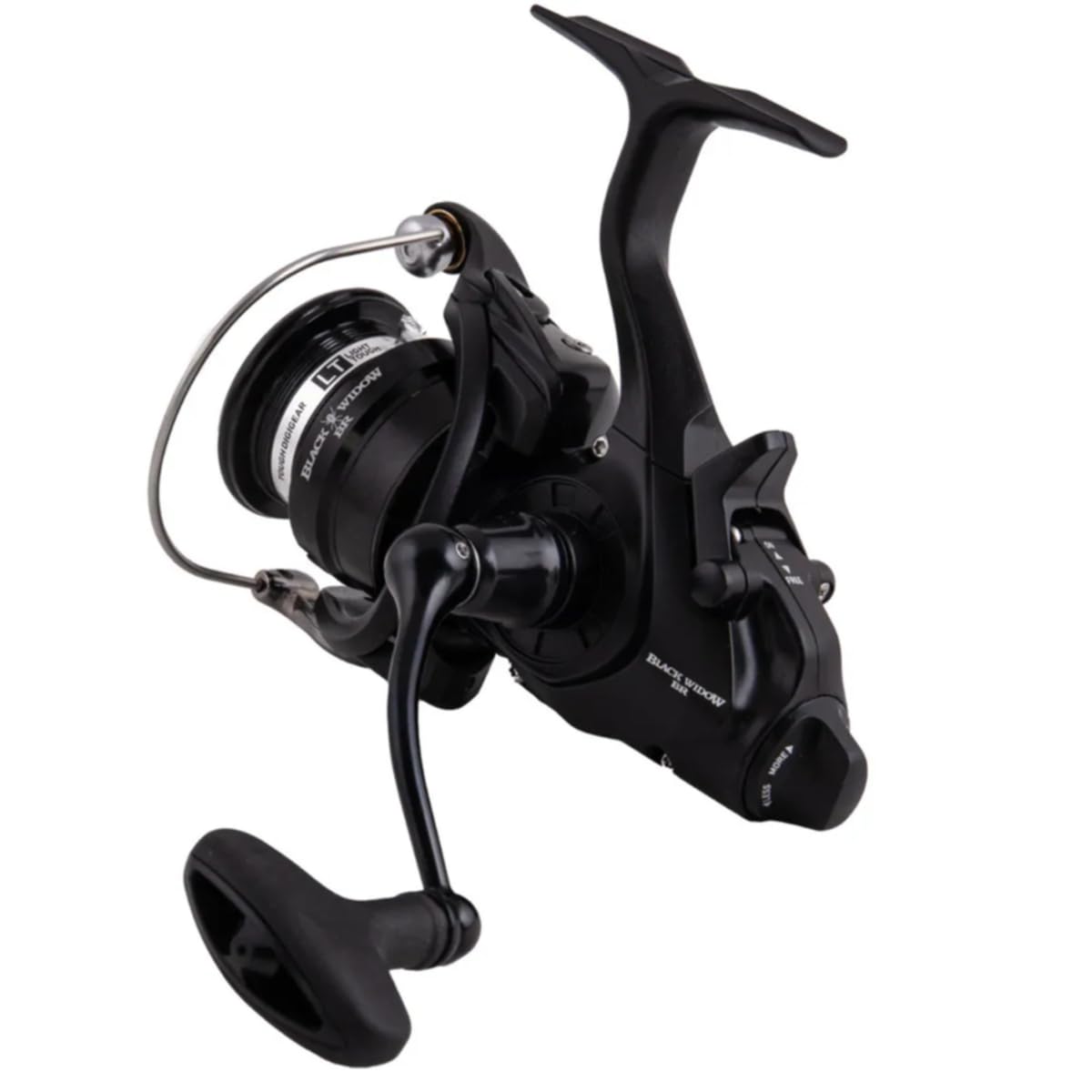 Daiwa 19 Black Widow BR LT 2500 in-hand shows lightweight, precise balance