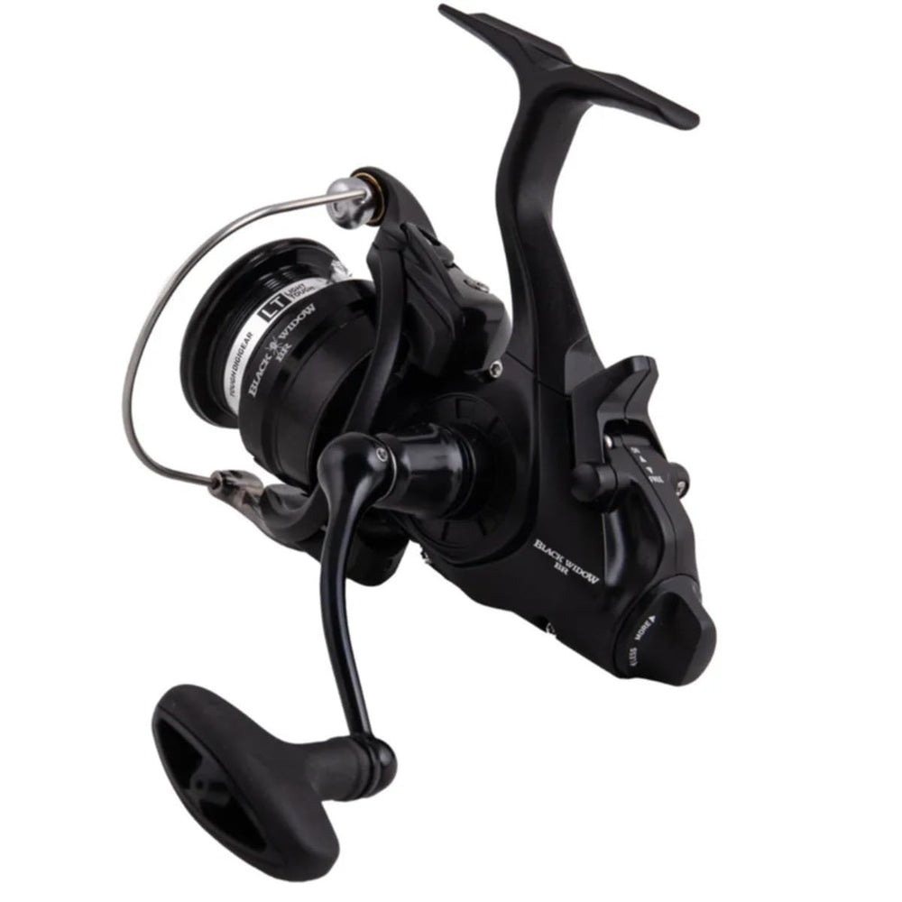 Daiwa 19 Black Widow BR LT 2500 in-hand shows lightweight, precise balance