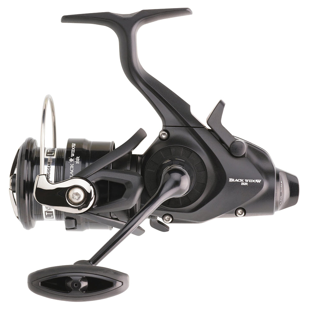 Daiwa 19 Black Widow BR LT 3000 reel with compact design for versatile freshwater fishing.