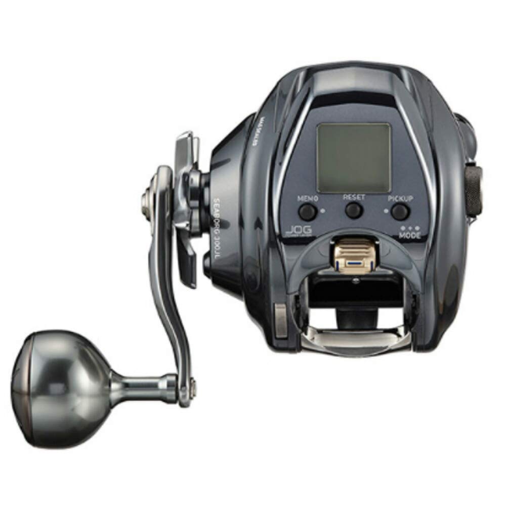 Daiwa 21 Seaborg 300J spool close-up reveals smooth winding and reliability.