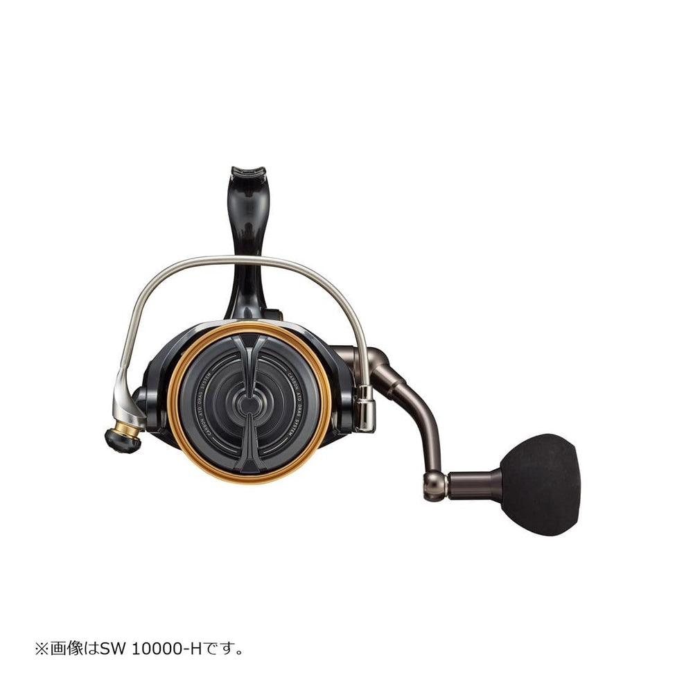 Daiwa 22CALDIA SW 10000-P exterior highlights full metal frame for corrosion resistance.