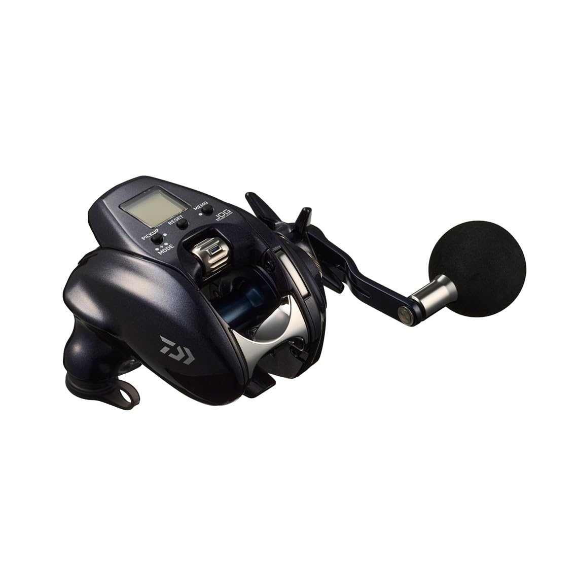 Daiwa 23 Leo Blitz 200J dial closeup showcasing BRITZ motor and smooth integration