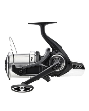 Daiwa 23 SSP45SCW Superspod with 45mm longcast spool close-up