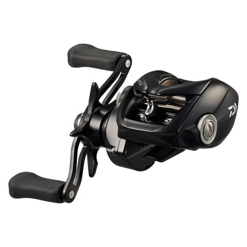 Daiwa 24TATULA TW100 bait reel side view showing compact design for precise casting