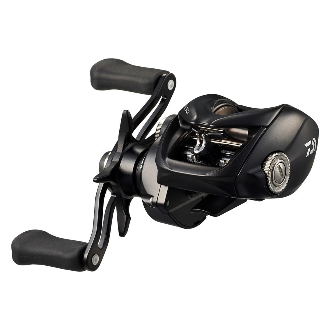 Daiwa 24TATULA TW100 bait reel side view showing compact design for precise casting