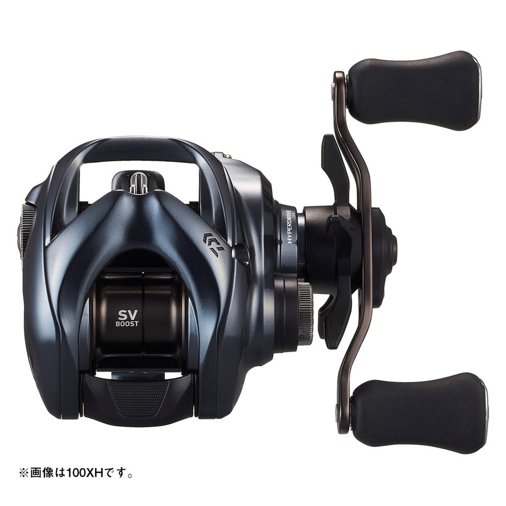 Daiwa 25TATULA SV TW 100 digigear close-up showing precise gear