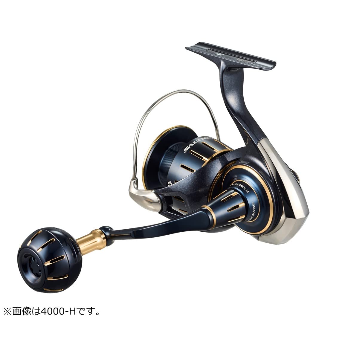 Daiwa 4000-XH Saltiga bearing close-up showing durable construction.