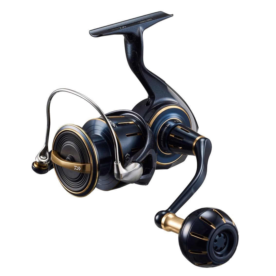Daiwa 4000-XH Saltiga full view reel for rugged saltwater use.