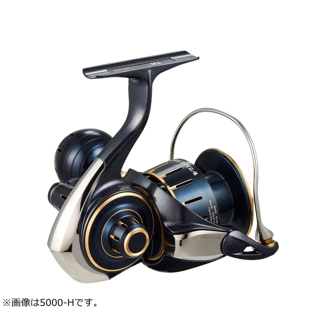 Daiwa 5000-XH Saltiga drag close-up highlights adjustable control