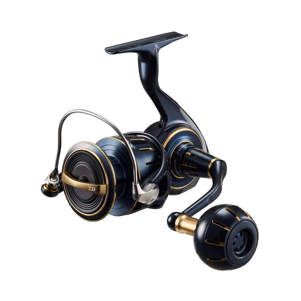 Daiwa 5000-XH Saltiga reel front view showing rugged offshore design