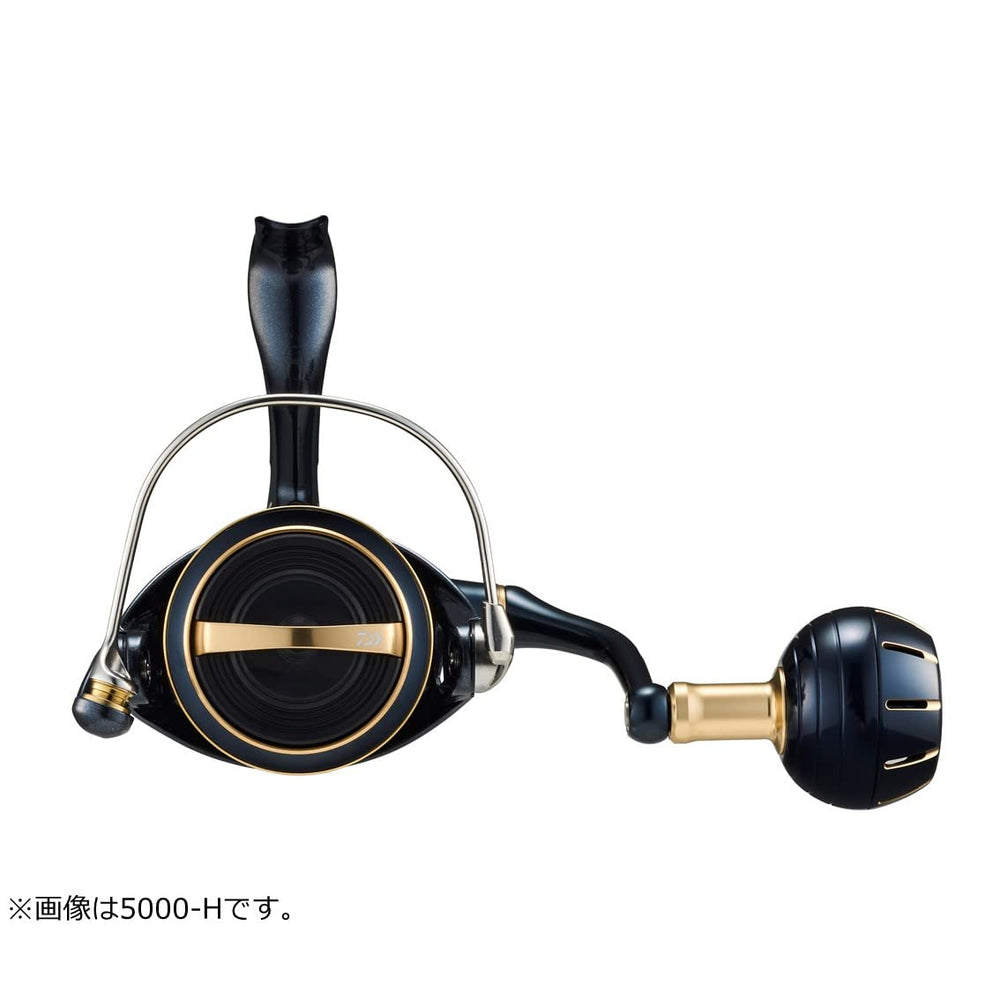 Daiwa 5000-XH Saltiga spool wind test demonstrates smooth retrieval