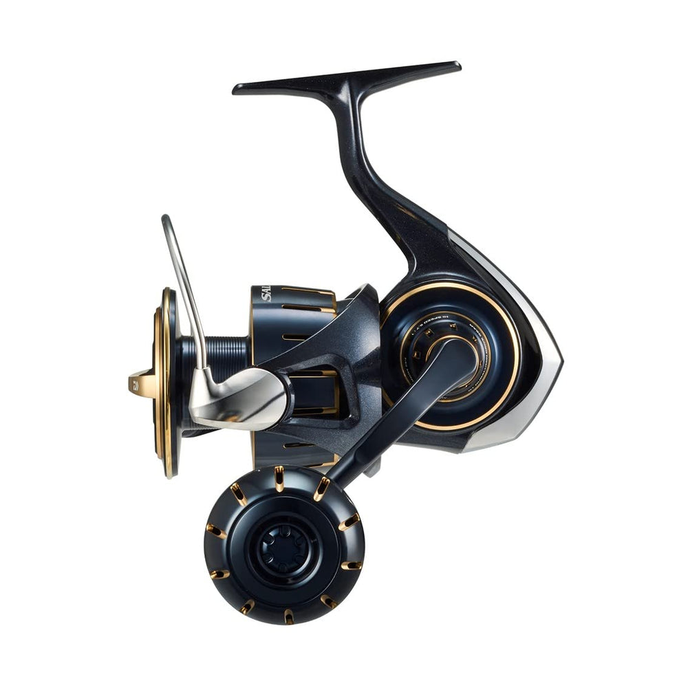 Daiwa 6000-H Saltiga drag adjustment closeup shows smooth control under load.