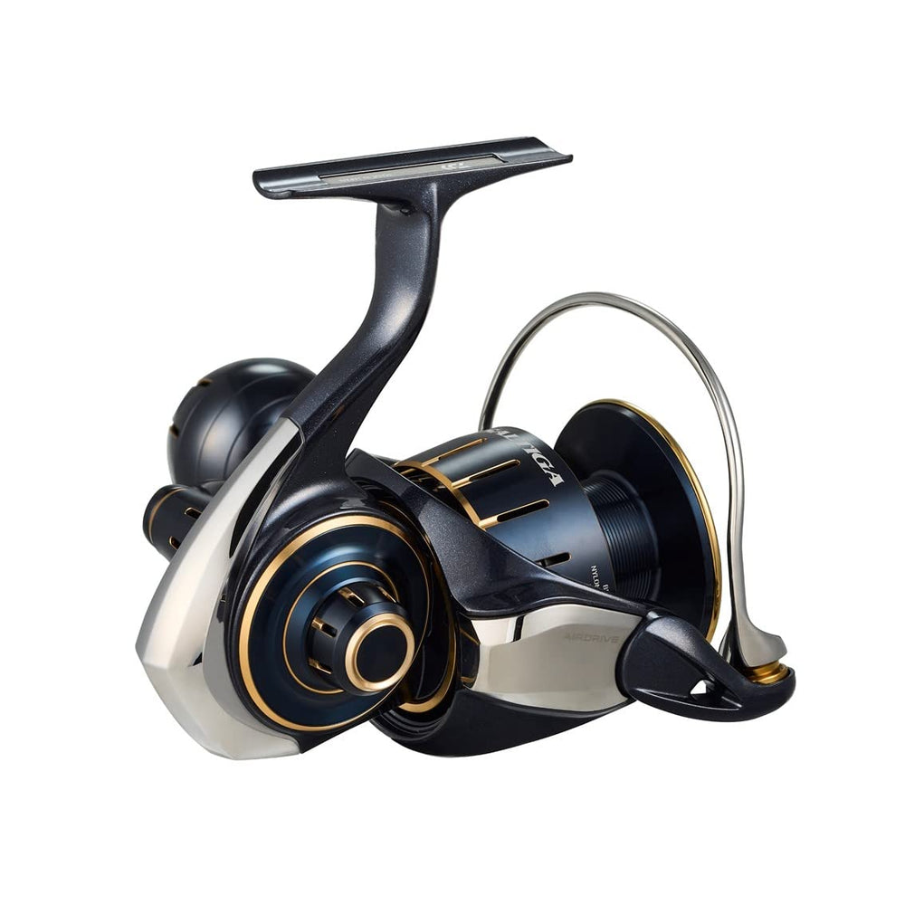 Daiwa 6000-H Saltiga side profile highlights balanced weight for steady retrieval.
