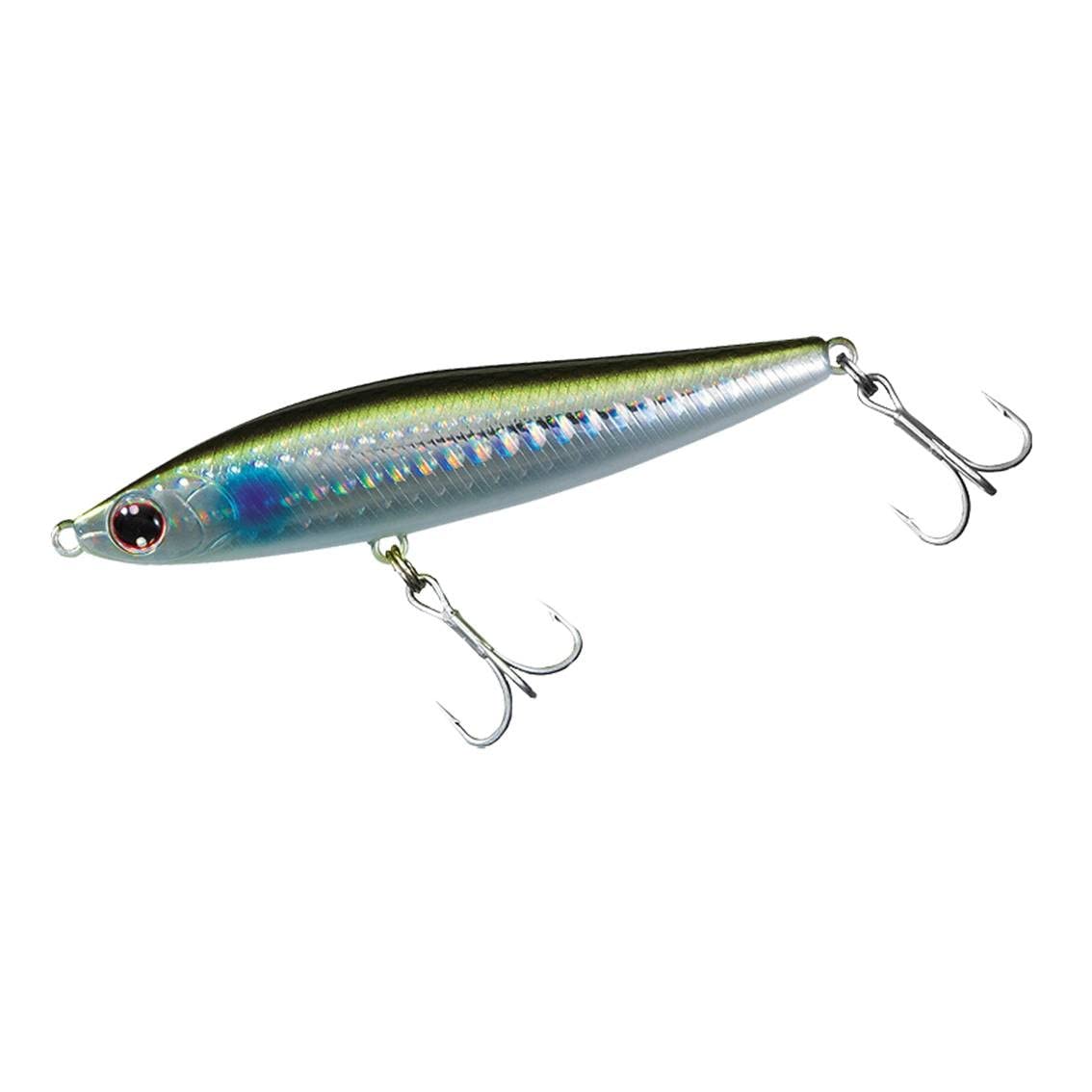 Daiwa 85S-LV switch hitter lure front view with 3D Inakko detail for sea bass.