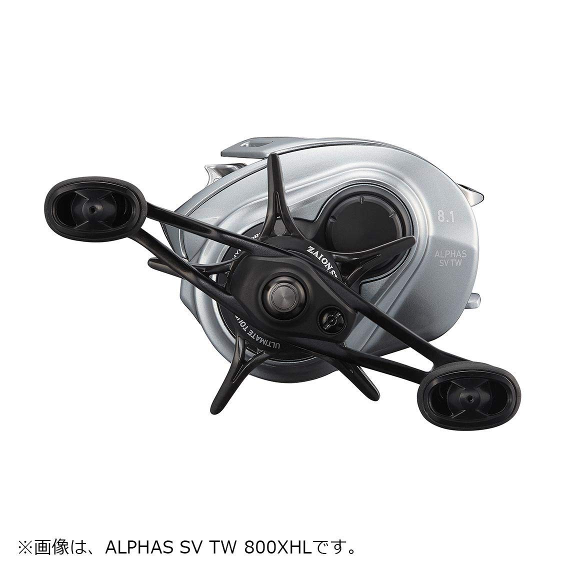 Daiwa Alphas SV TW 800HL near water use scenario with saltwater compatibility highlight