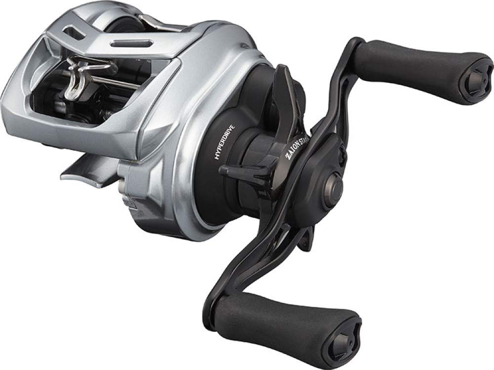 Daiwa Alphas SV TW 800HL left handle close-up of the SV spool for lightweight lure casting