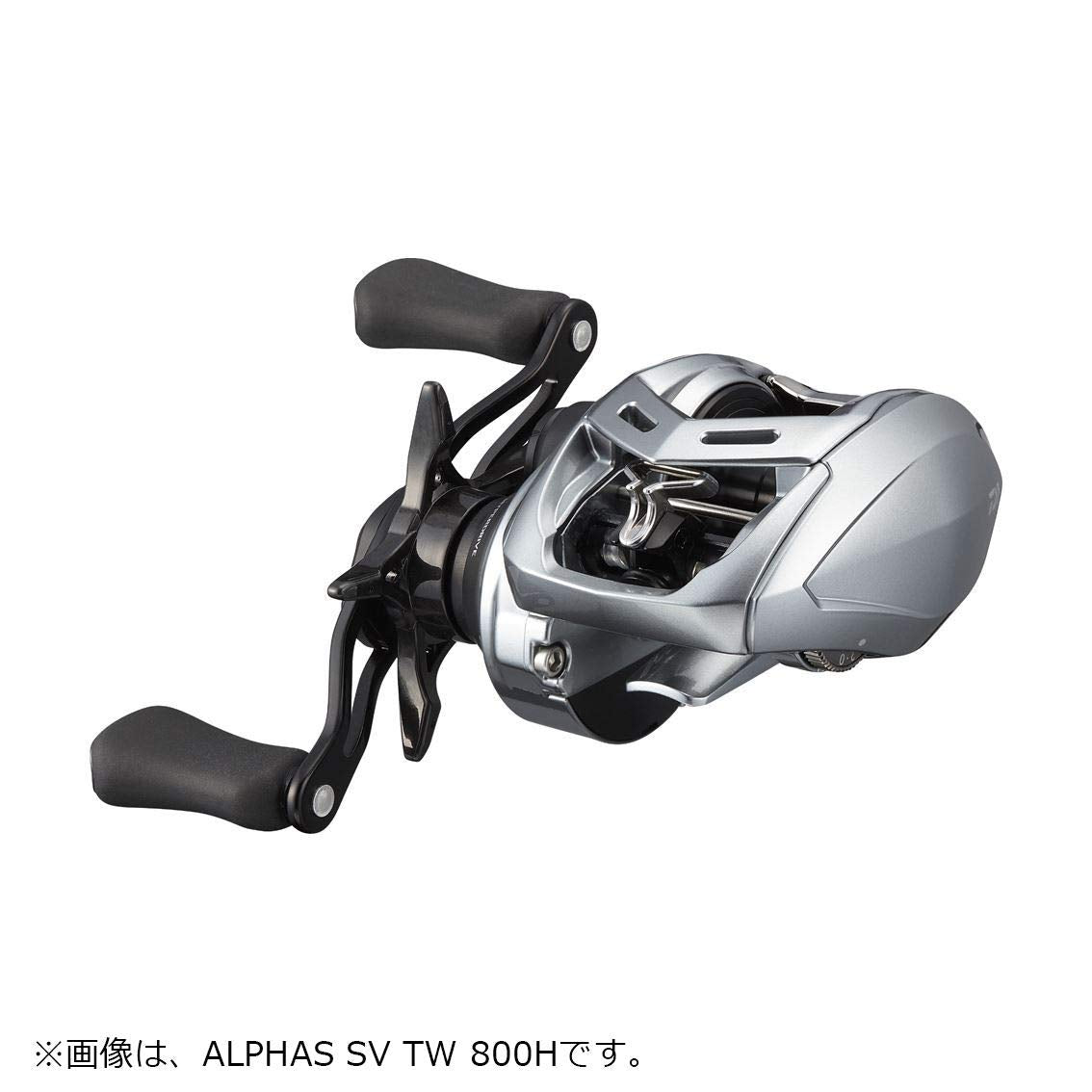 Daiwa Alphas SV TW 800XH 32 mm spool enables broad lure compatibility.