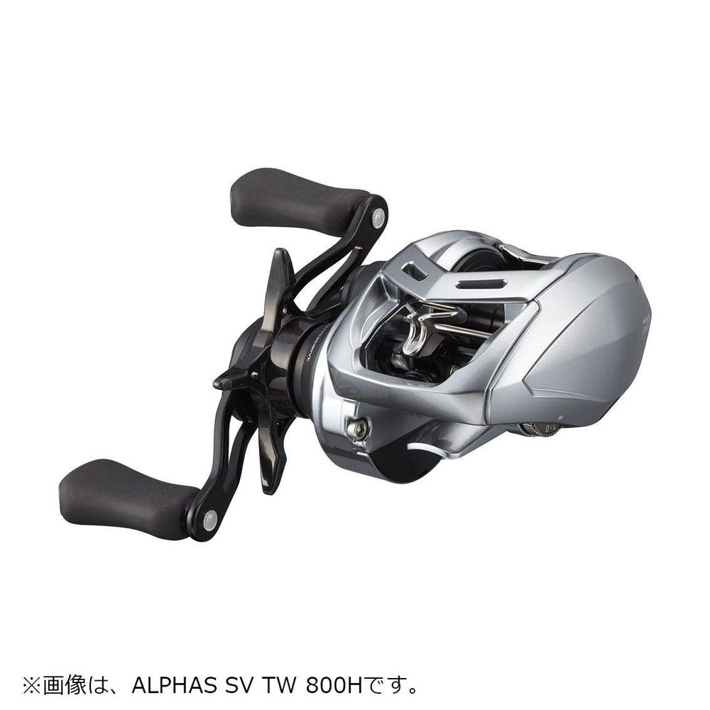 Daiwa Alphas SV TW 800XH 32 mm spool enables broad lure compatibility.