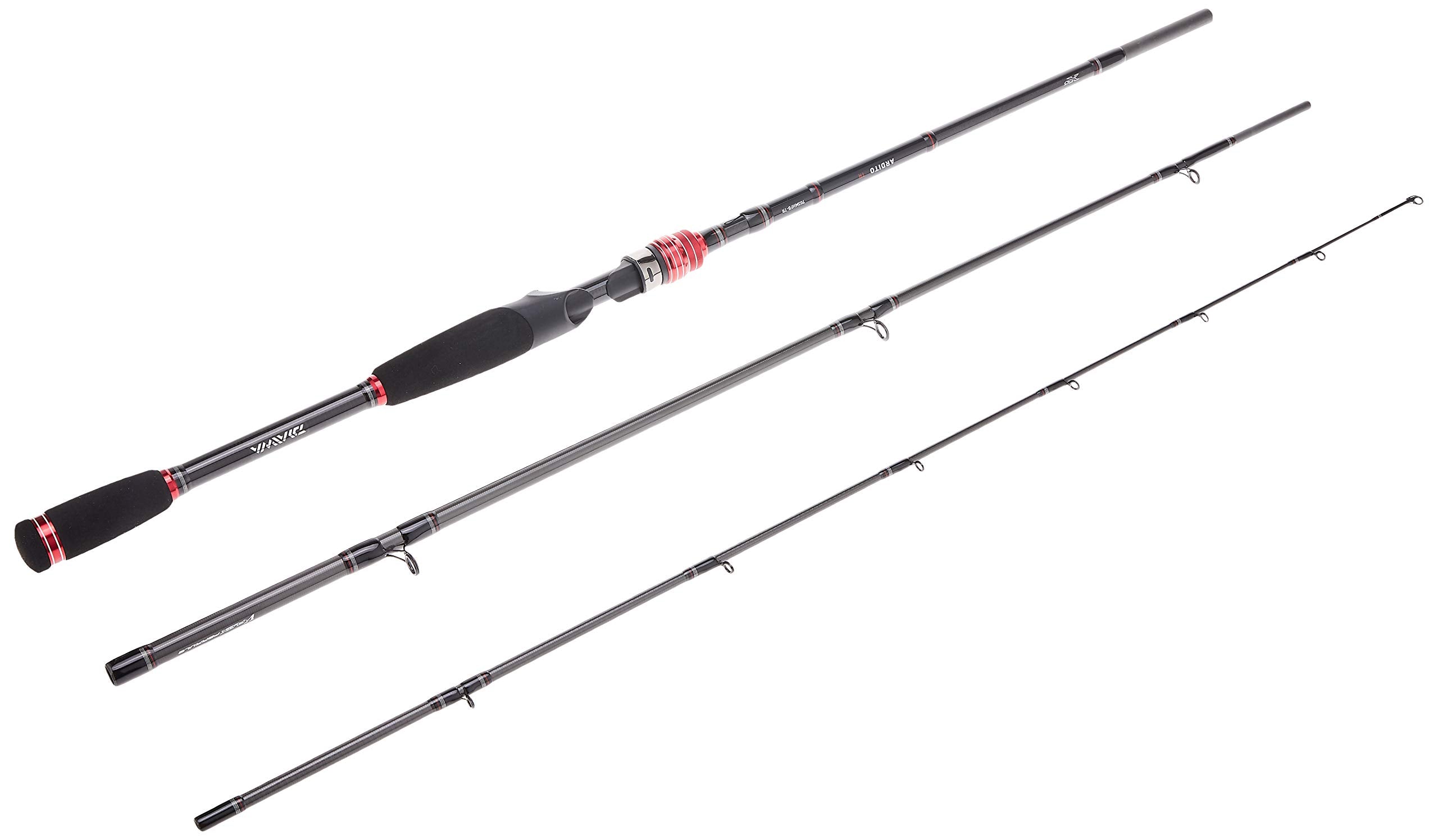 Daiwa Ardito Travel Rod assembled, portable on-the-go fishing setup.