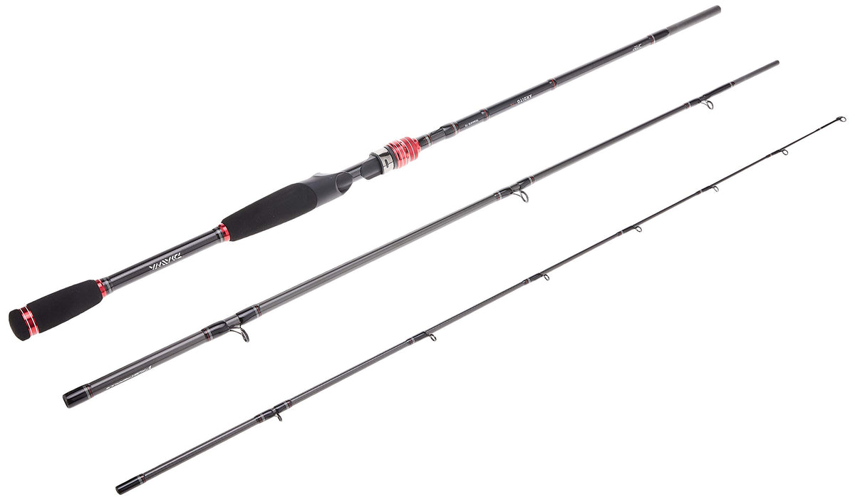 Daiwa Ardito Travel Rod assembled, portable on-the-go fishing setup.