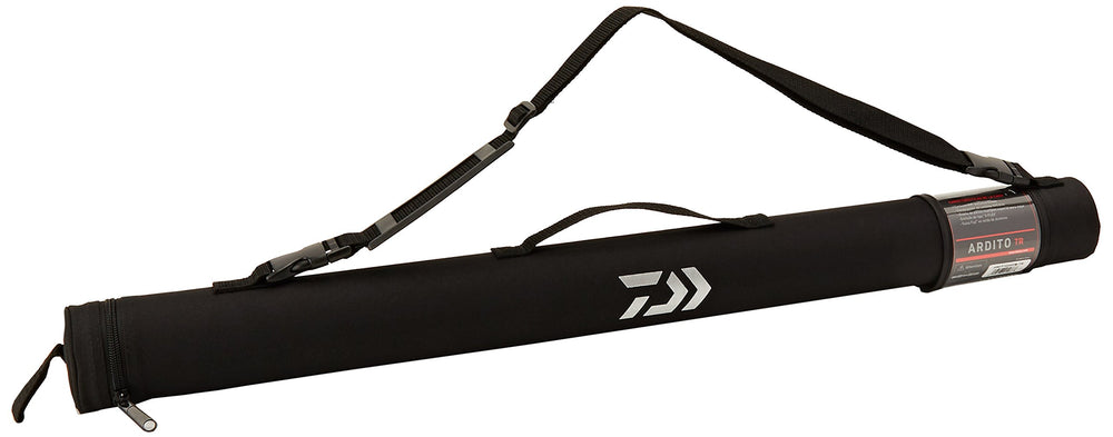 Daiwa Ardito travel rod close-up of Fuji guides for smooth line control on adventures.