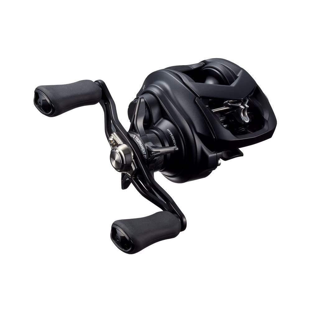 Daiwa Bait Reel 22 Tattoo TW 80XH side view highlights compact form