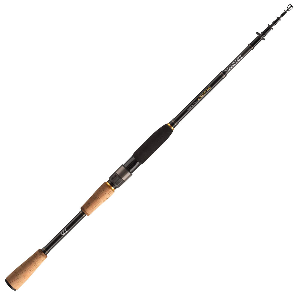 Daiwa Ballistic X Tele Spin rod compact in hand, ideal for easy transport and quick setup.