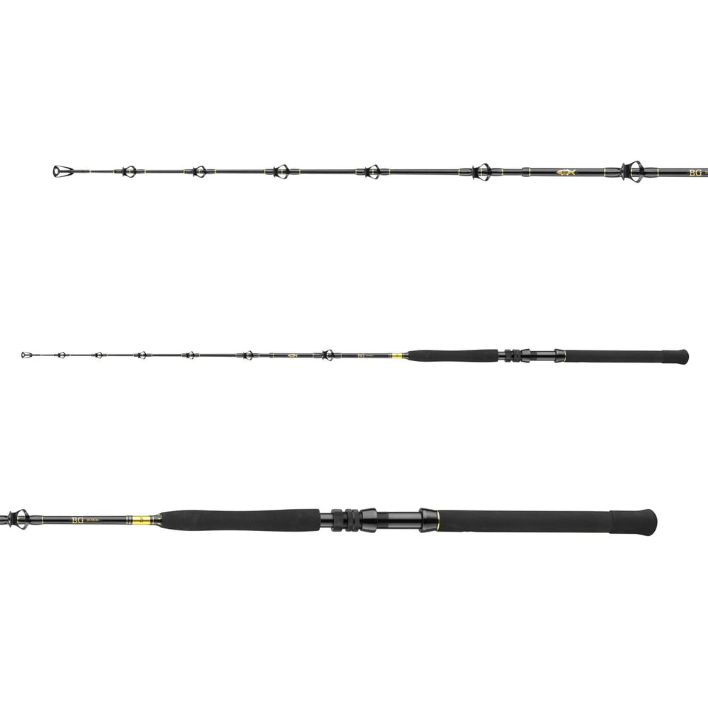 Daiwa BG Big Game 20-30lbs rod tip ring and blank close-up