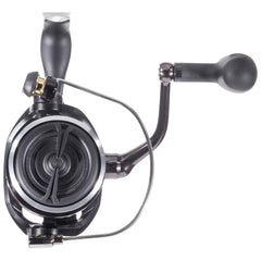 Daiwa BG MQ 14000 reel in hand illustrates comfortable grip and strong retrieval.