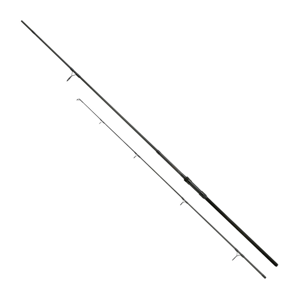 Daiwa Black Widow EXT 10ft extendable carp rod for easy transport.