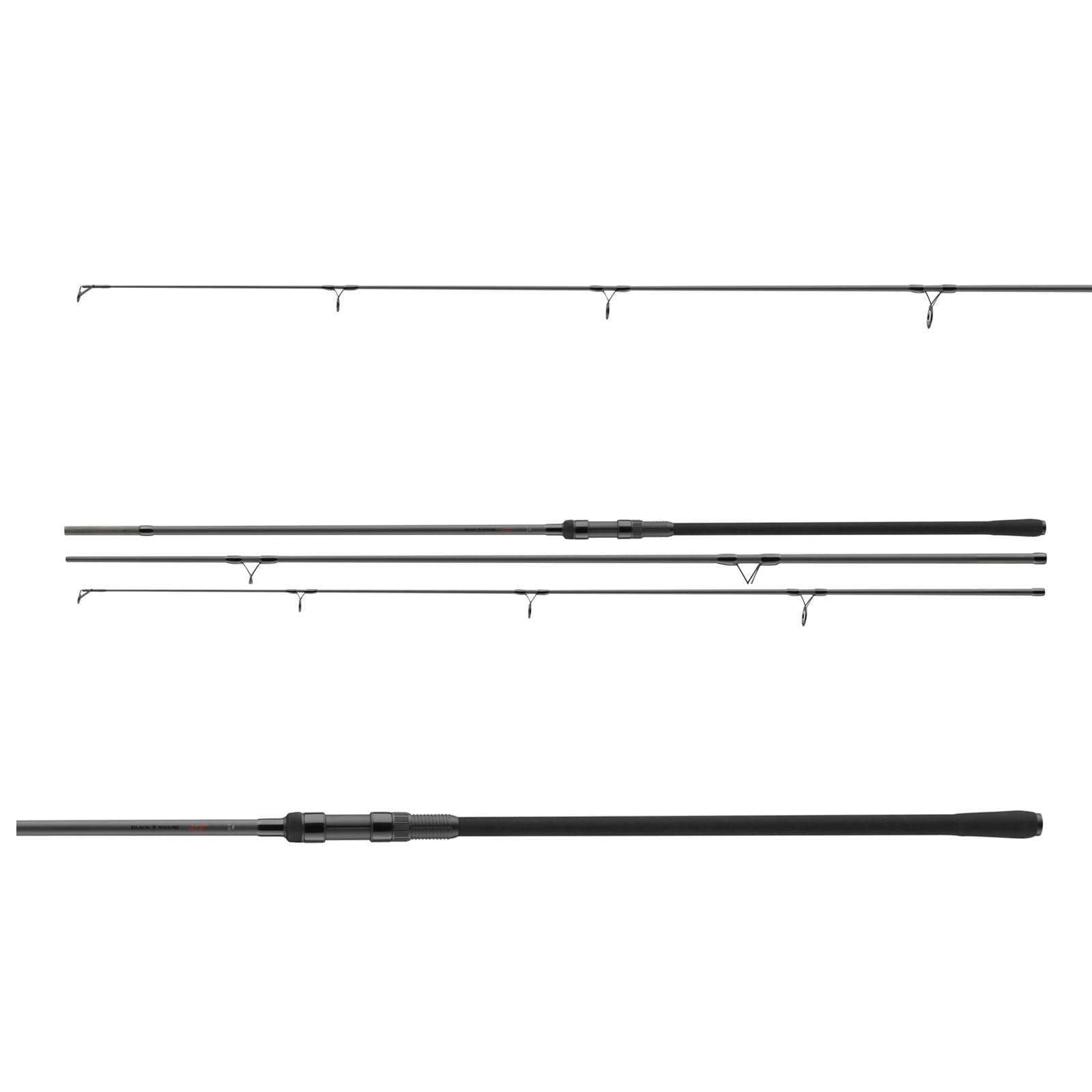 DAIWA Black Widow XT Spod Carp Rod 2-section design for easy transport and quick setup.