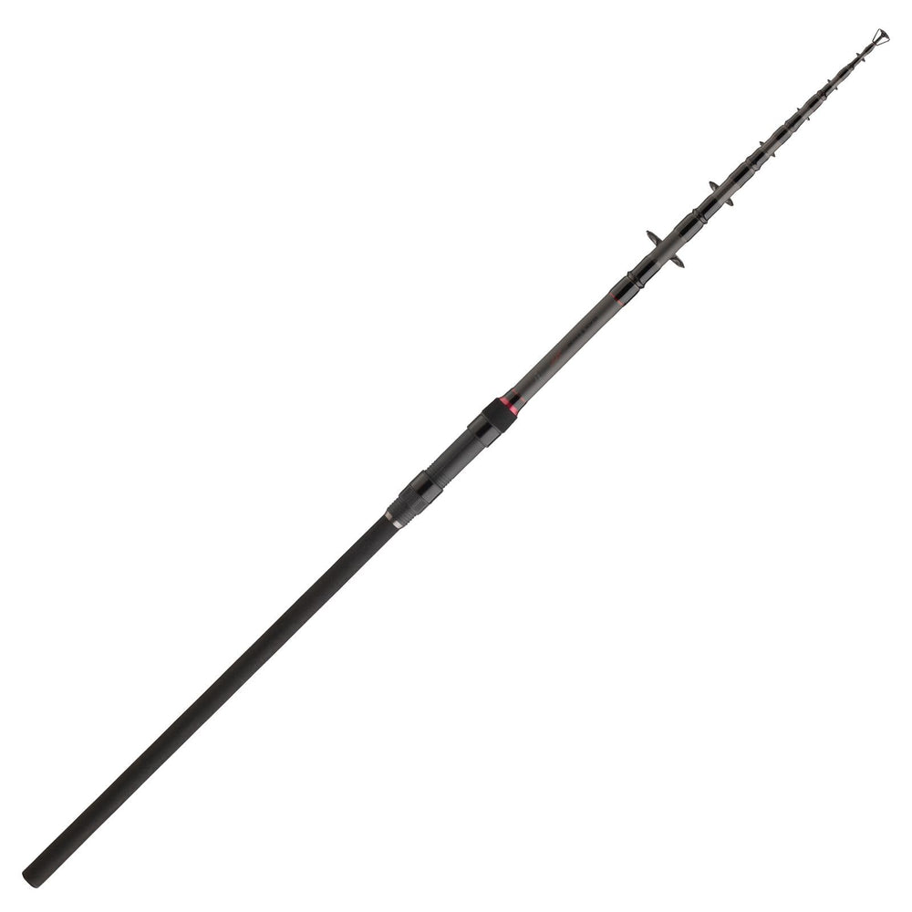 DAIWA Black Widow XT Tele Carp Rod extended for long casts and precise control.