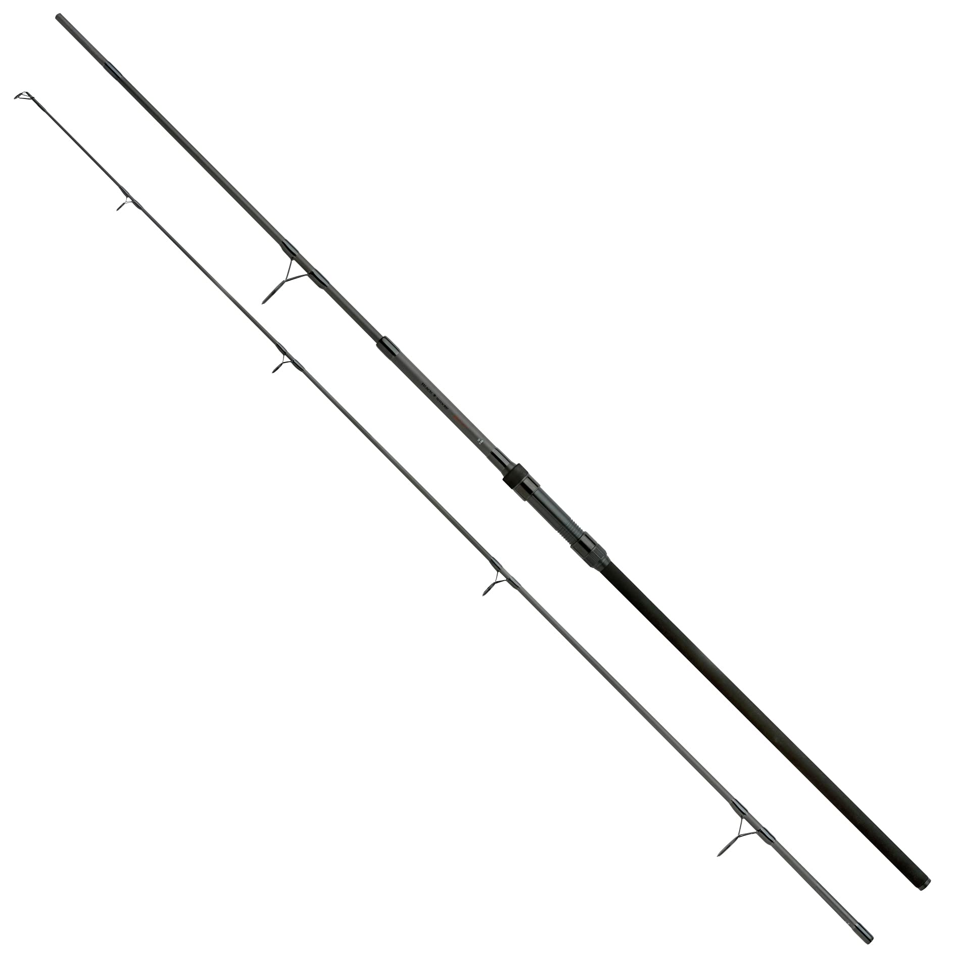 Daiwa BW9234-AX Black Widow EXT rod in closed, portable form highlighting compact transport