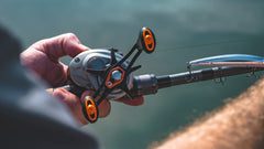 Daiwa CA80HSL 90mm swept handle enhances grip and all-day comfort